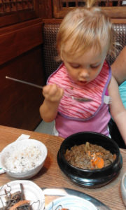 Bulgogi is her new favorite food!