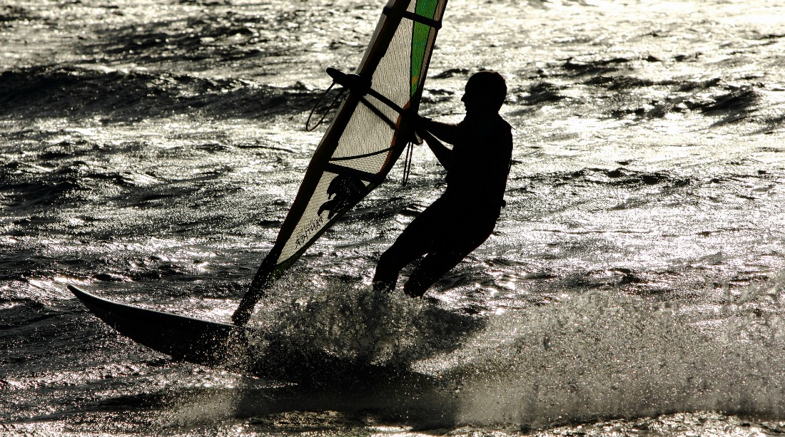 Windsurfing in the Outer Banks, North Carolina