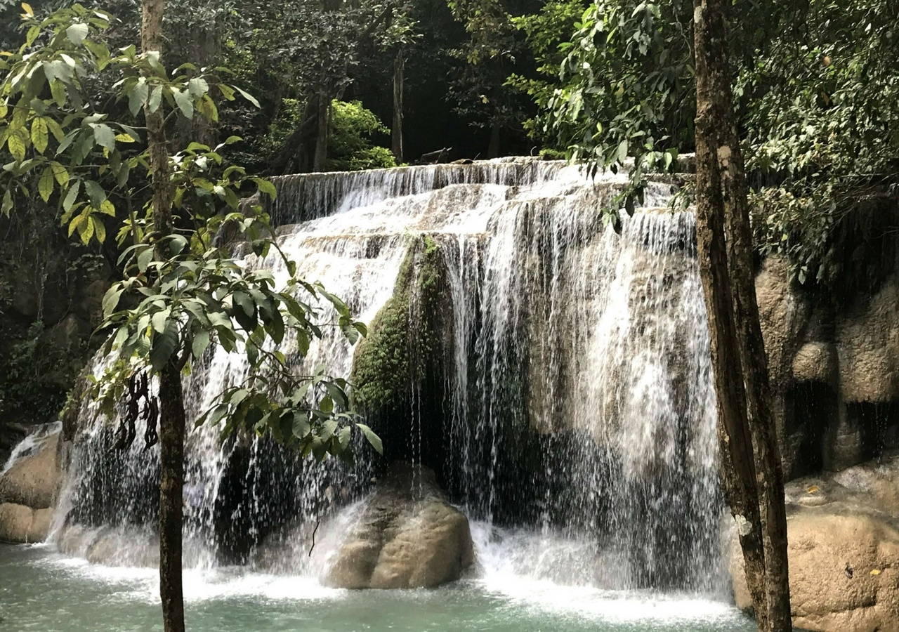 Wang Macha waterfall, Erawan National Park, Thailand