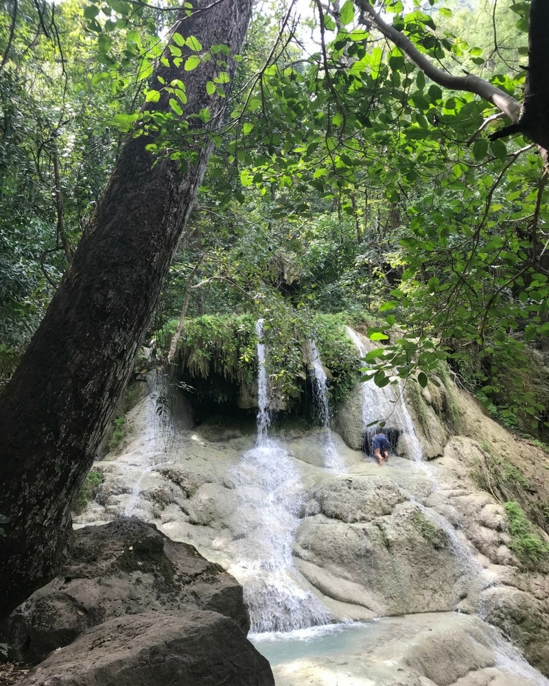 Dong Prucksa waterfall, Erawan National Park, Thailand