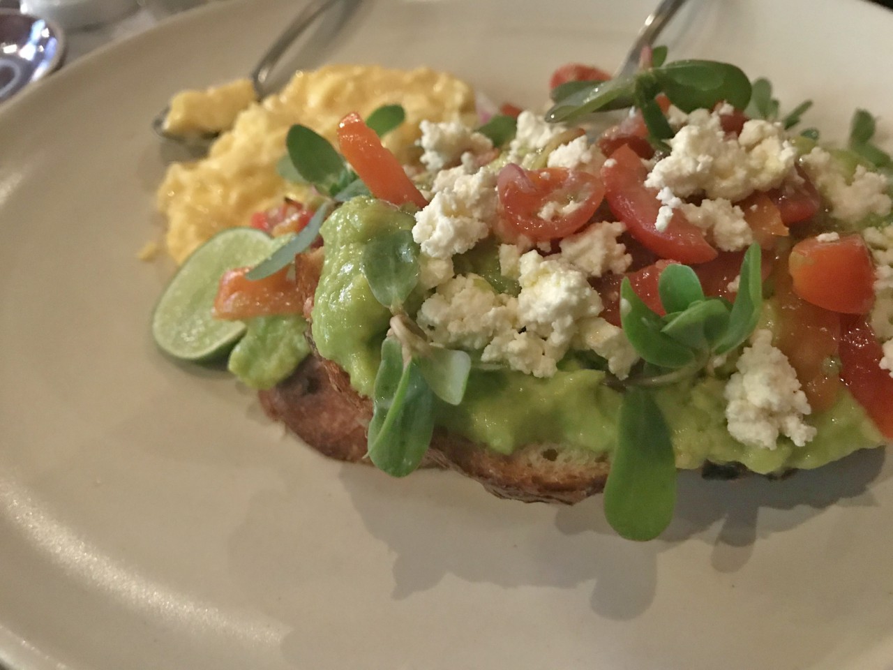 Avocado toast from Revolver Coffee Shop in Saminyak Bali 