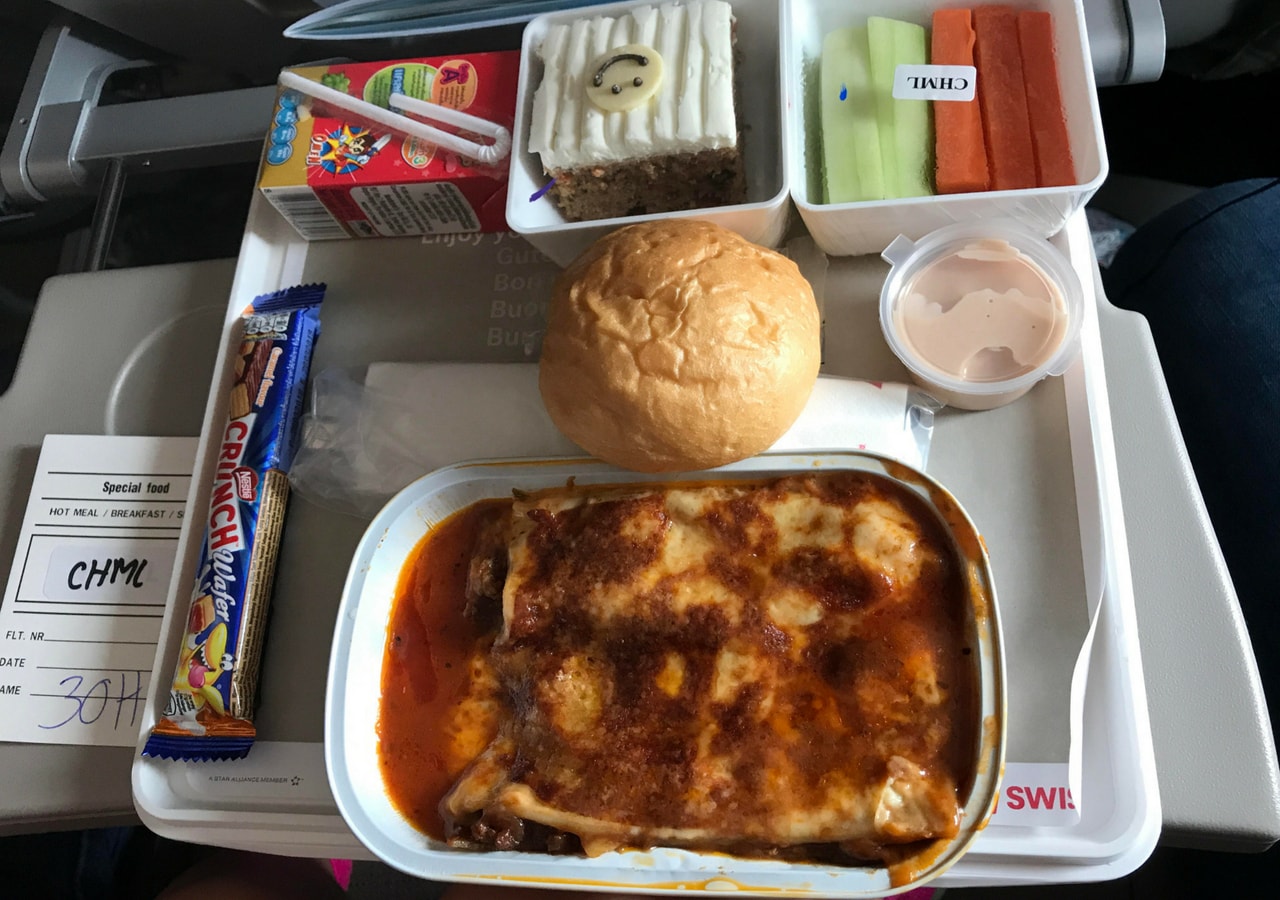 Kids meal on Swiss airlines