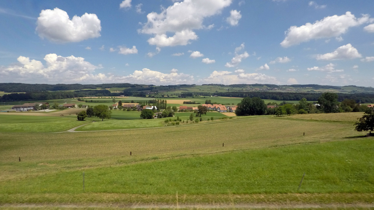 View from the train to Stein am Rhein