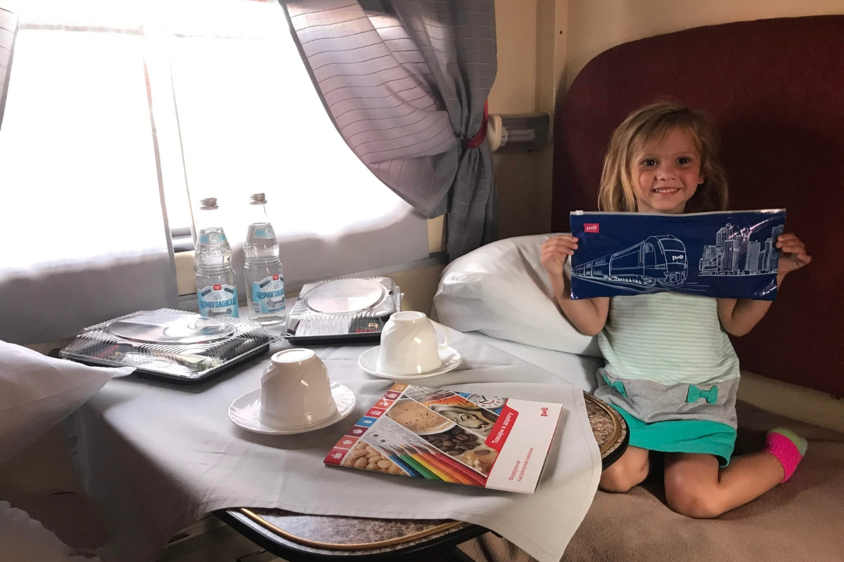 young child on the trans-siberian railroad