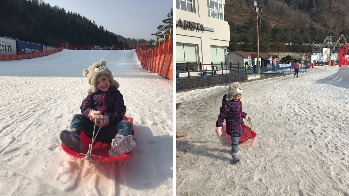 Sledding at Elysian Ski Resort