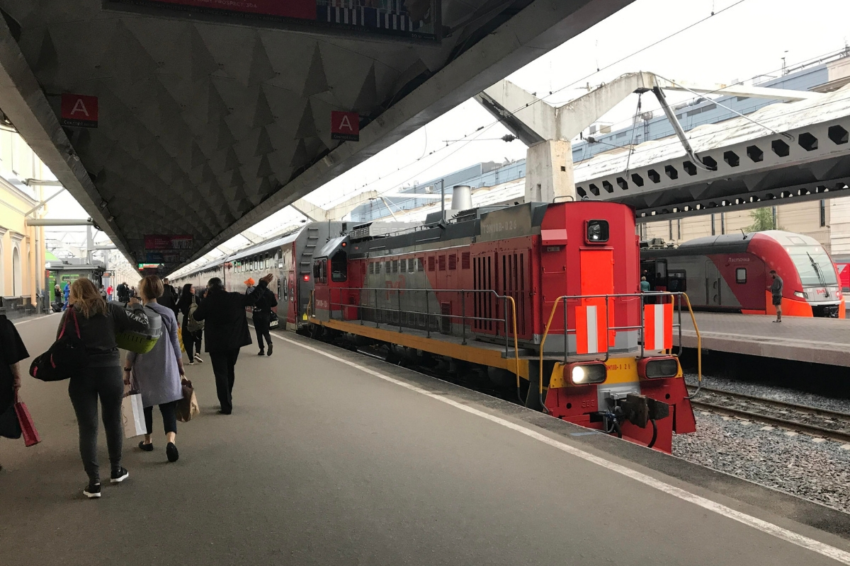 Train in St. Petersburg, Russia