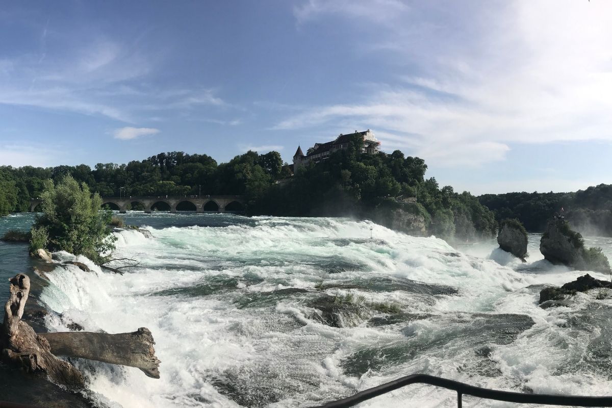The power and surge of the Rhine Falls