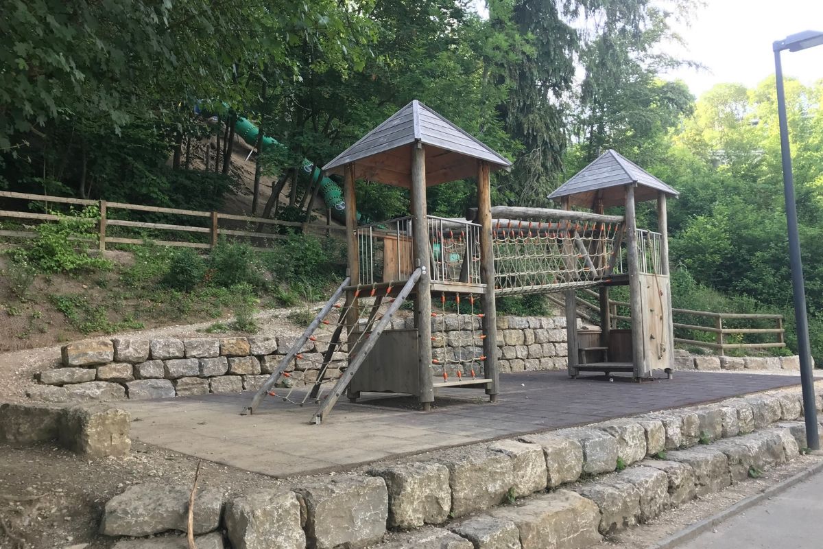 Playground at the Rhine Falls for Kids