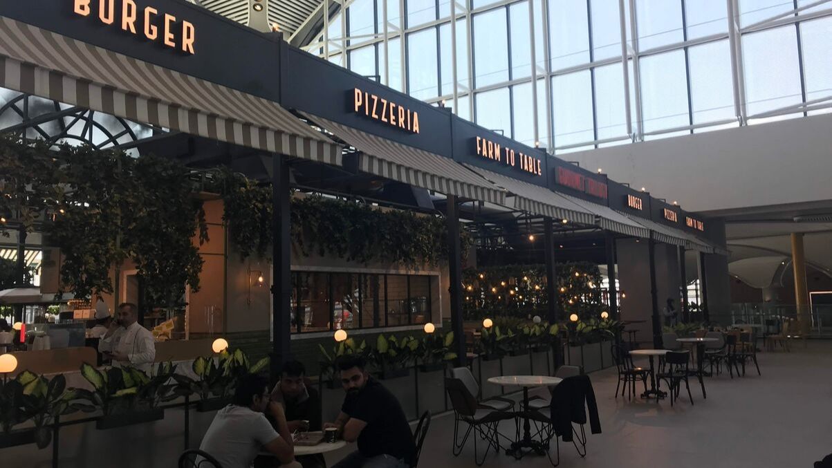 Some restaurants at Istanbuls new airport