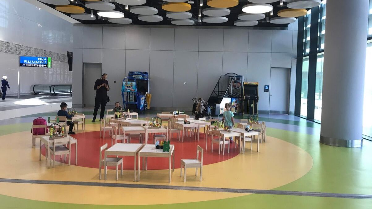 airport play area in F concourse at Istanbul's New Airport