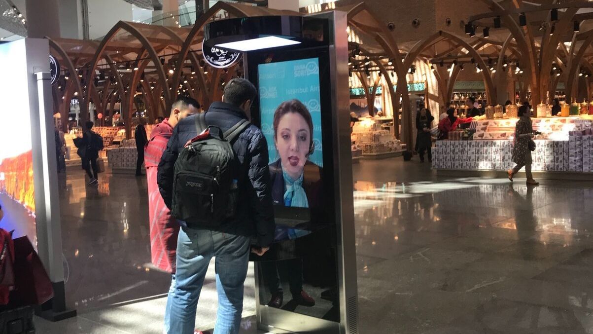 Help Kiosk at Istanbul's Airport