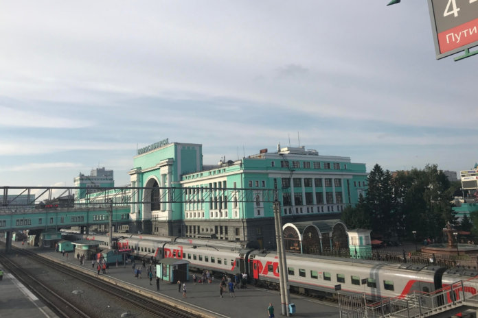 Novosibirsk Train Station along the Transiberian express route