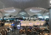 Main concourse at Istanbul's New Airport