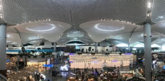 Main concourse at Istanbul's New Airport