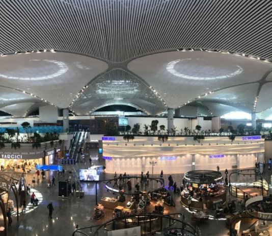 Main concourse at Istanbul's New Airport